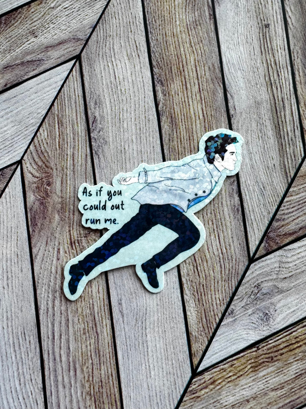 Running Edward Cullen Sticker