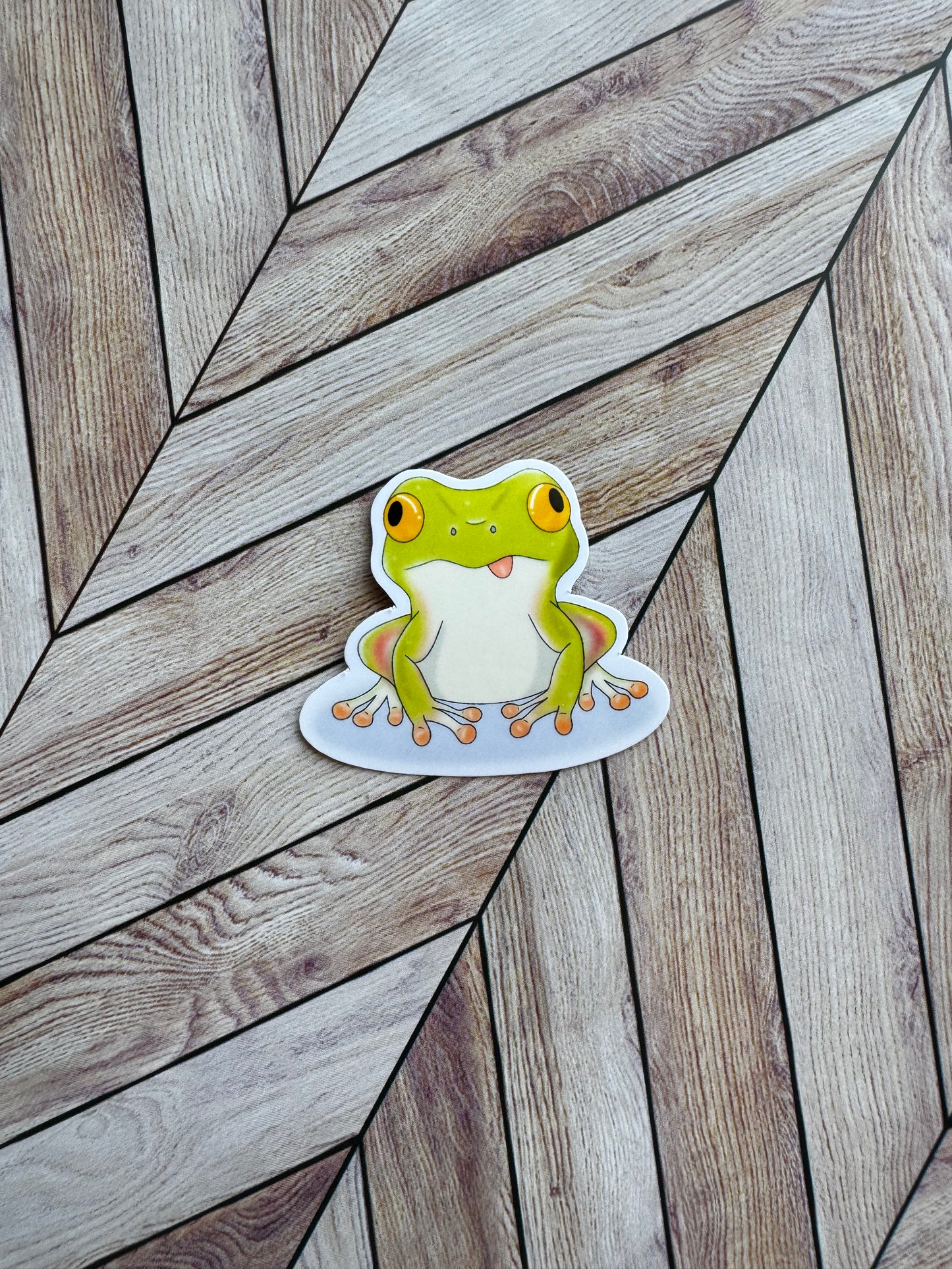 Mini Derpy Frog Sticker