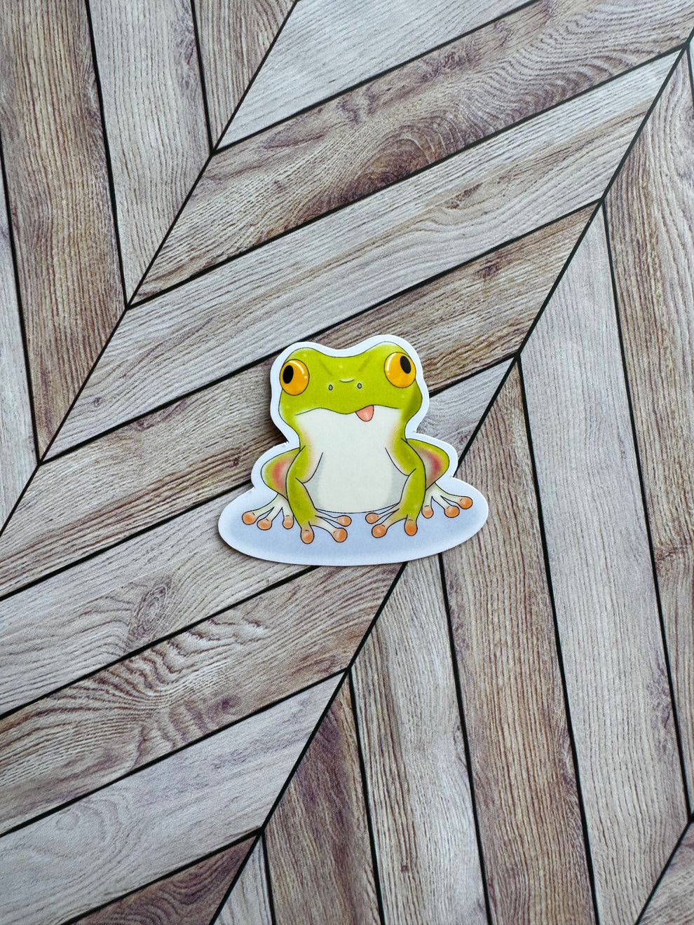 Derpy Frog Sticker
