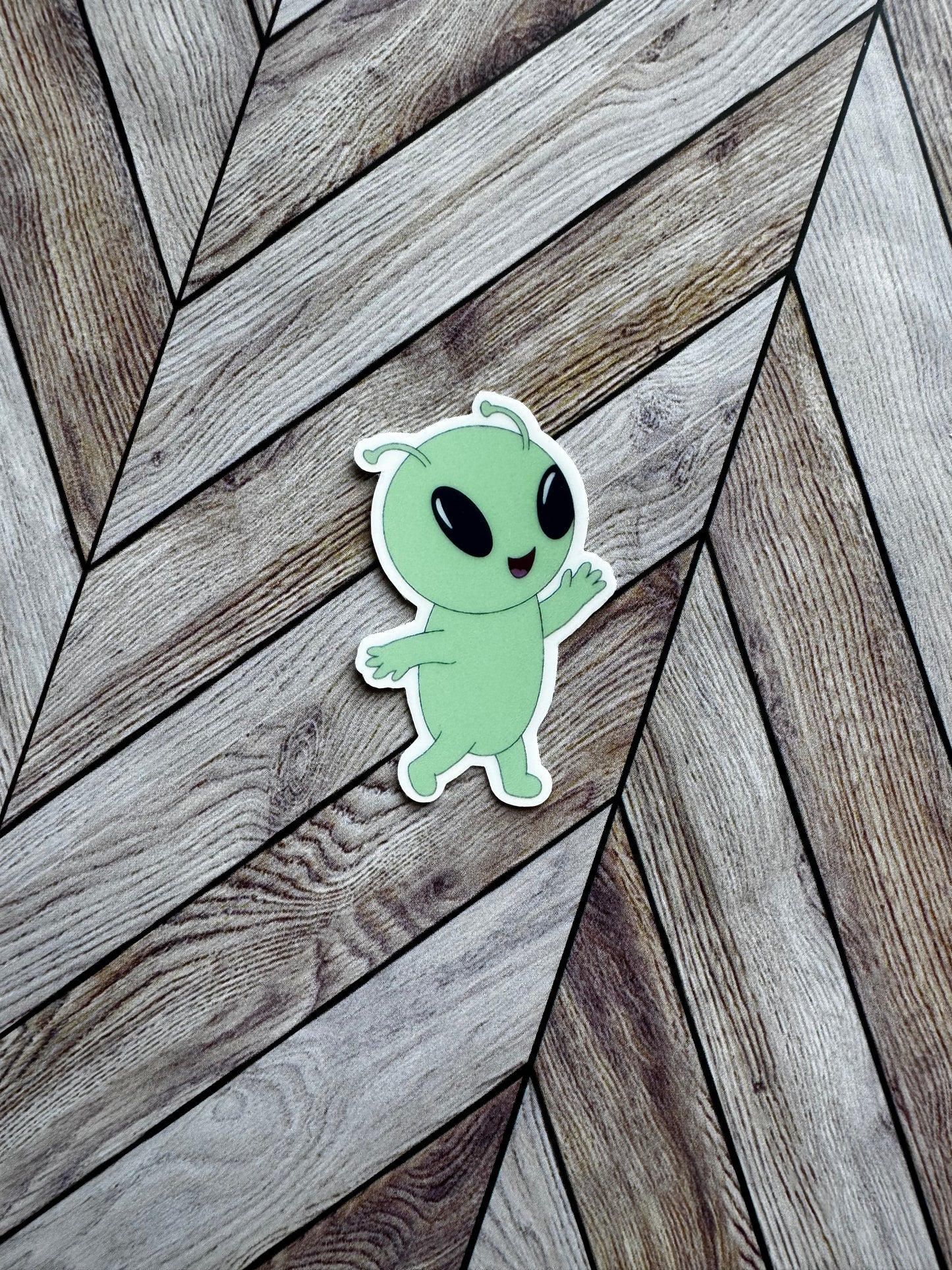 Alien Glow in the Dark Sticker