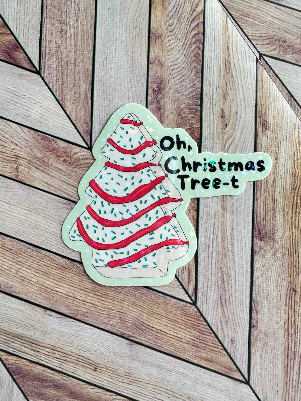 Oh Christmas Tree-t Sticker