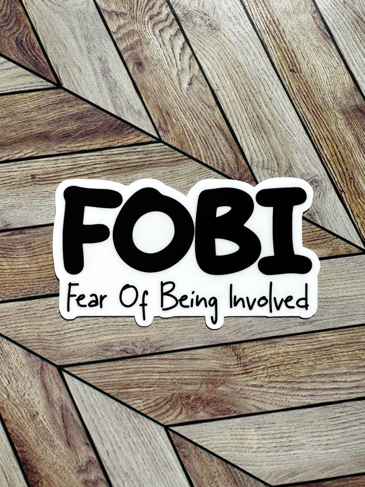 Fear of Being Involved Sticker