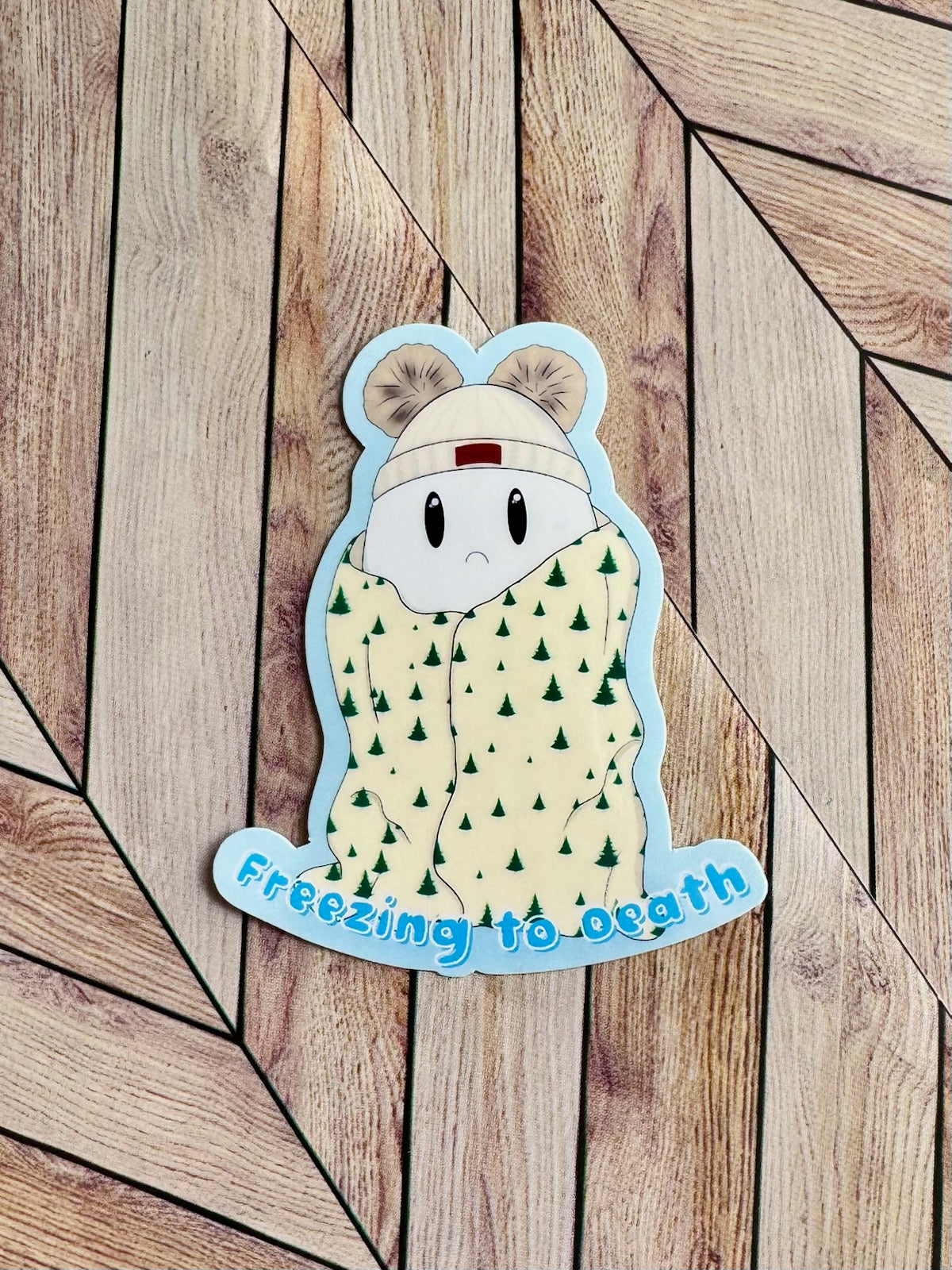 Freezing to Death Sticker