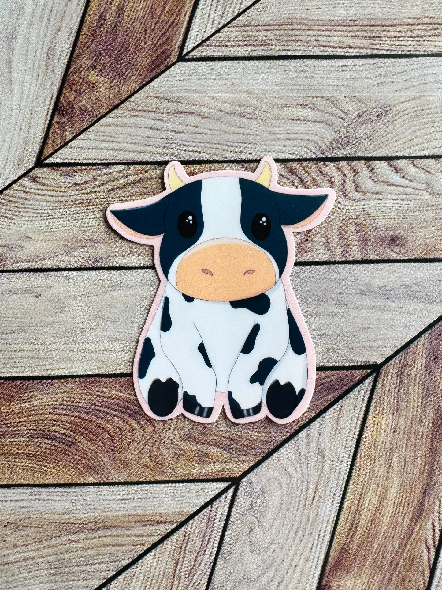 Mini cow sticker