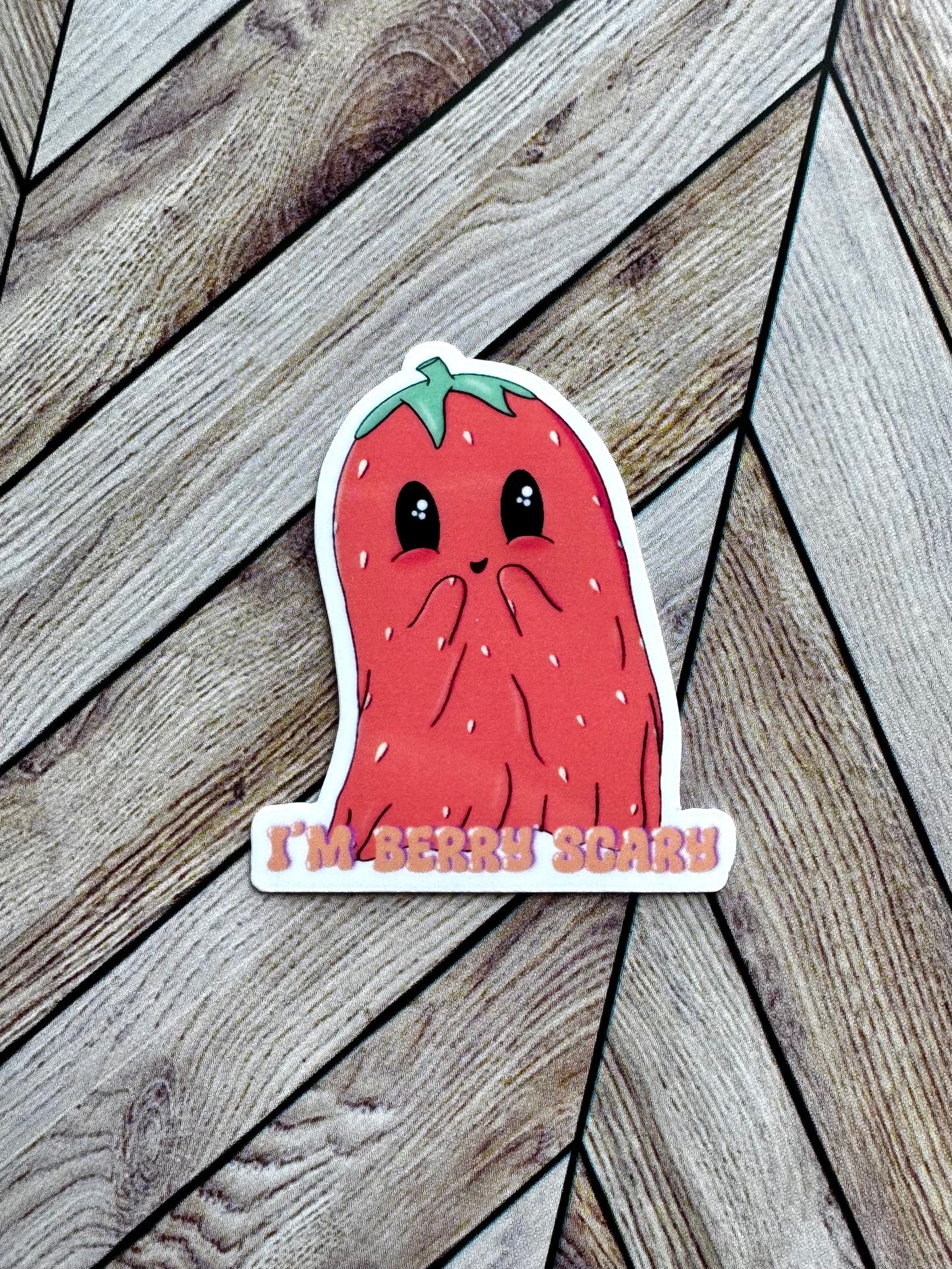 Berry Scary Ghost Sticker