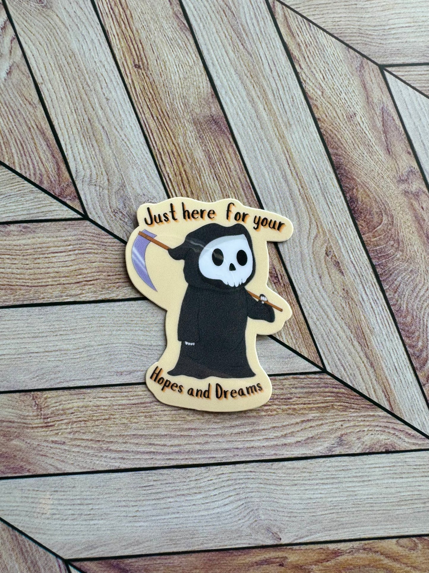 Mini Grim Reaper Sticker