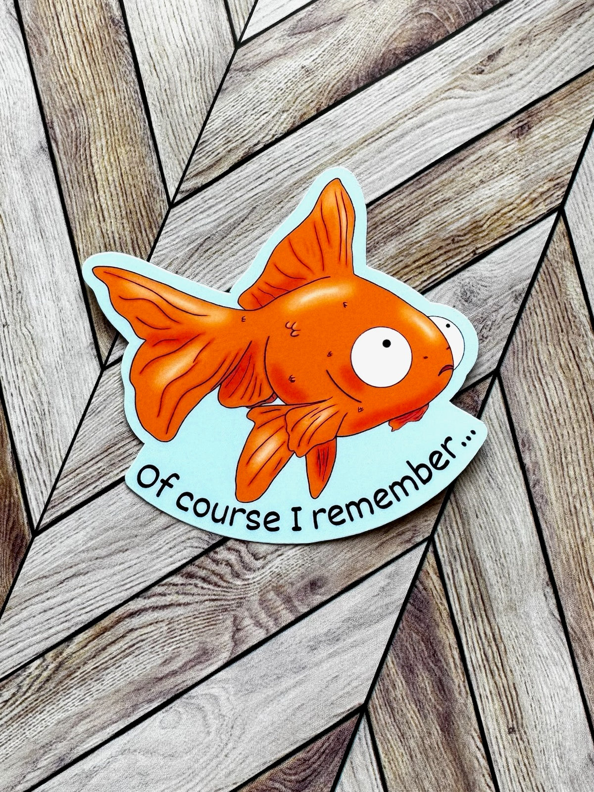Goldfish Brain Sticker