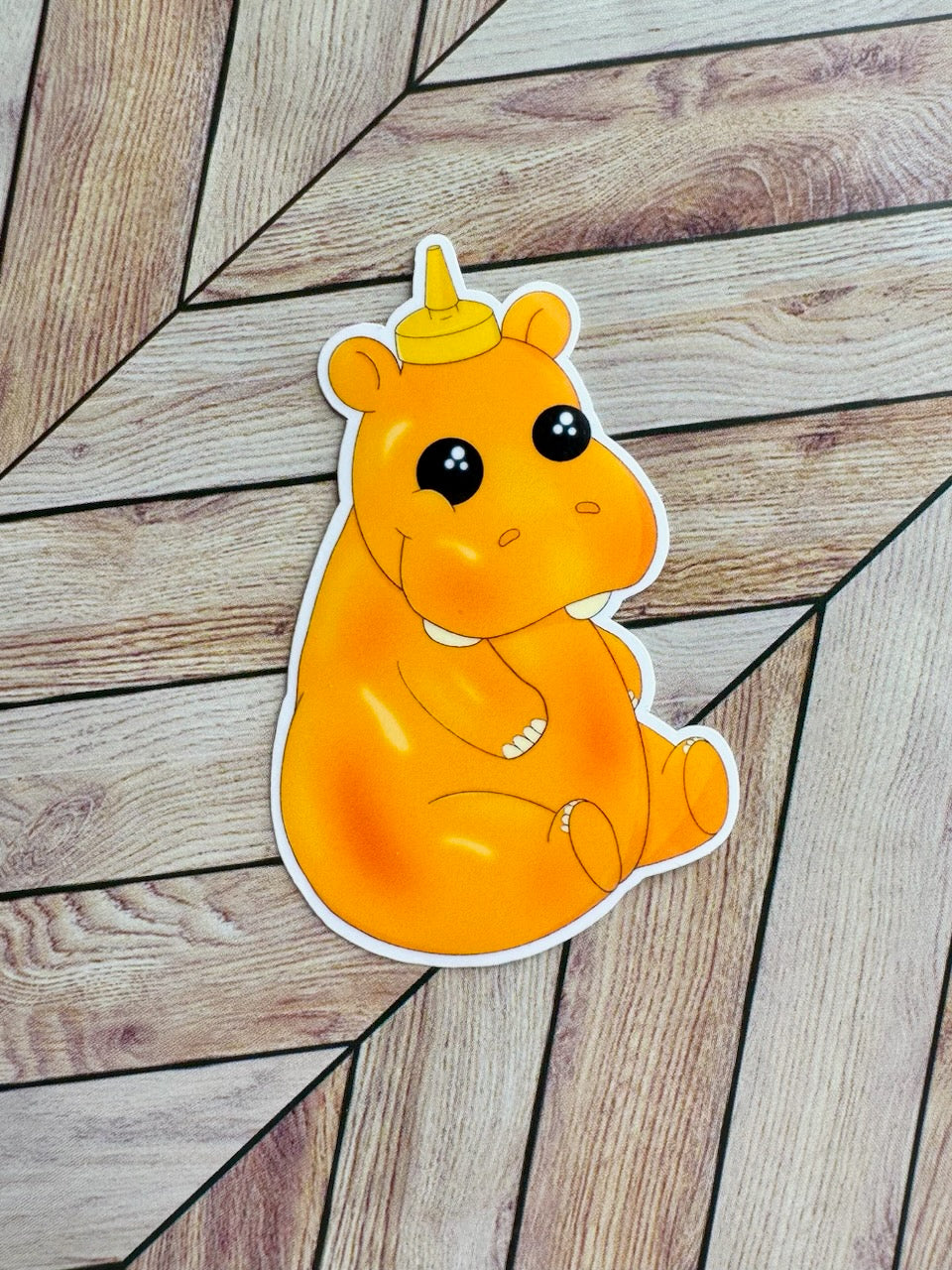 Honey Hippo Sticker