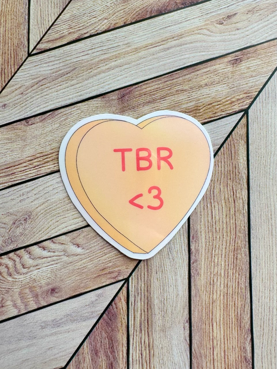 Mini Candy Heart TBR Sticker