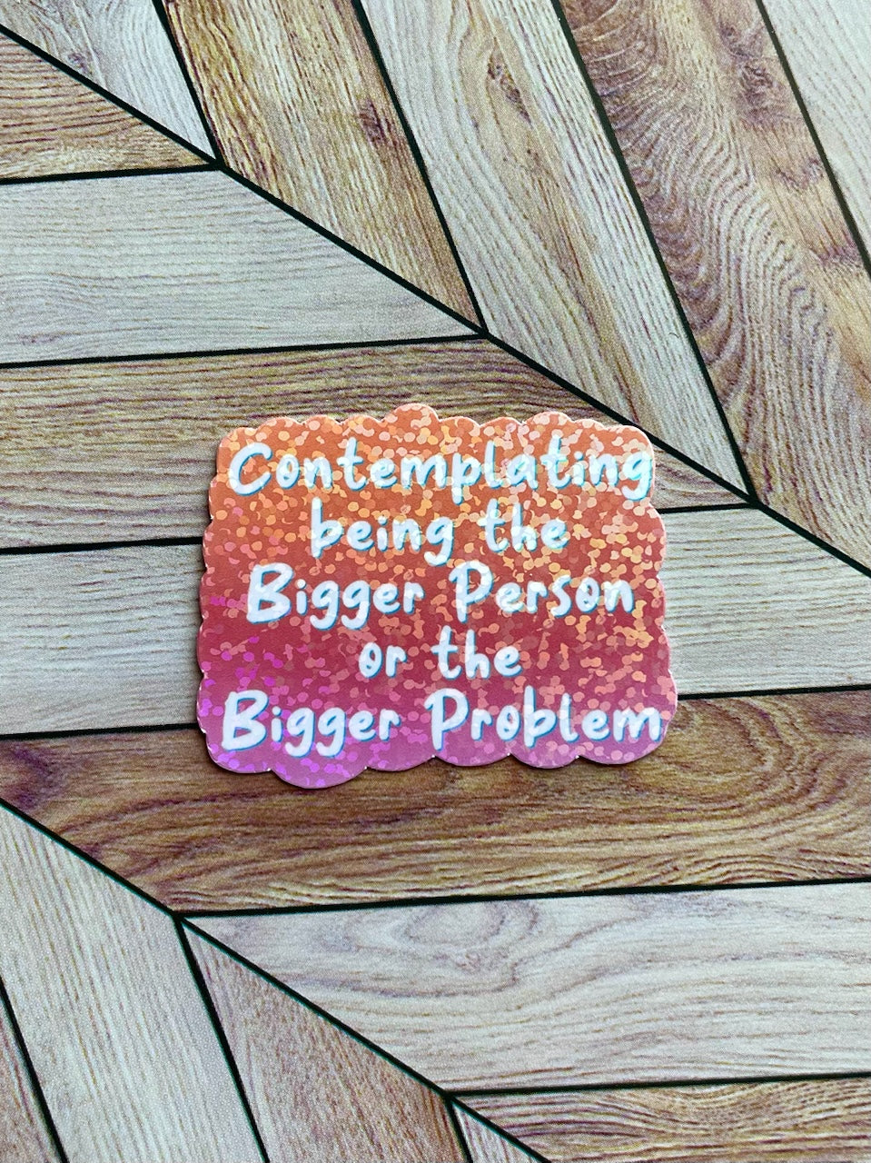 Mini Bigger Problem Sticker
