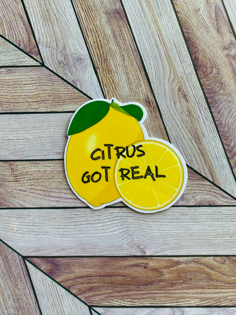 Mini Citrus Got Real Sticker