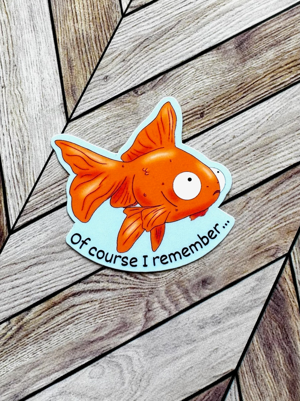 Goldfish Brain Sticker