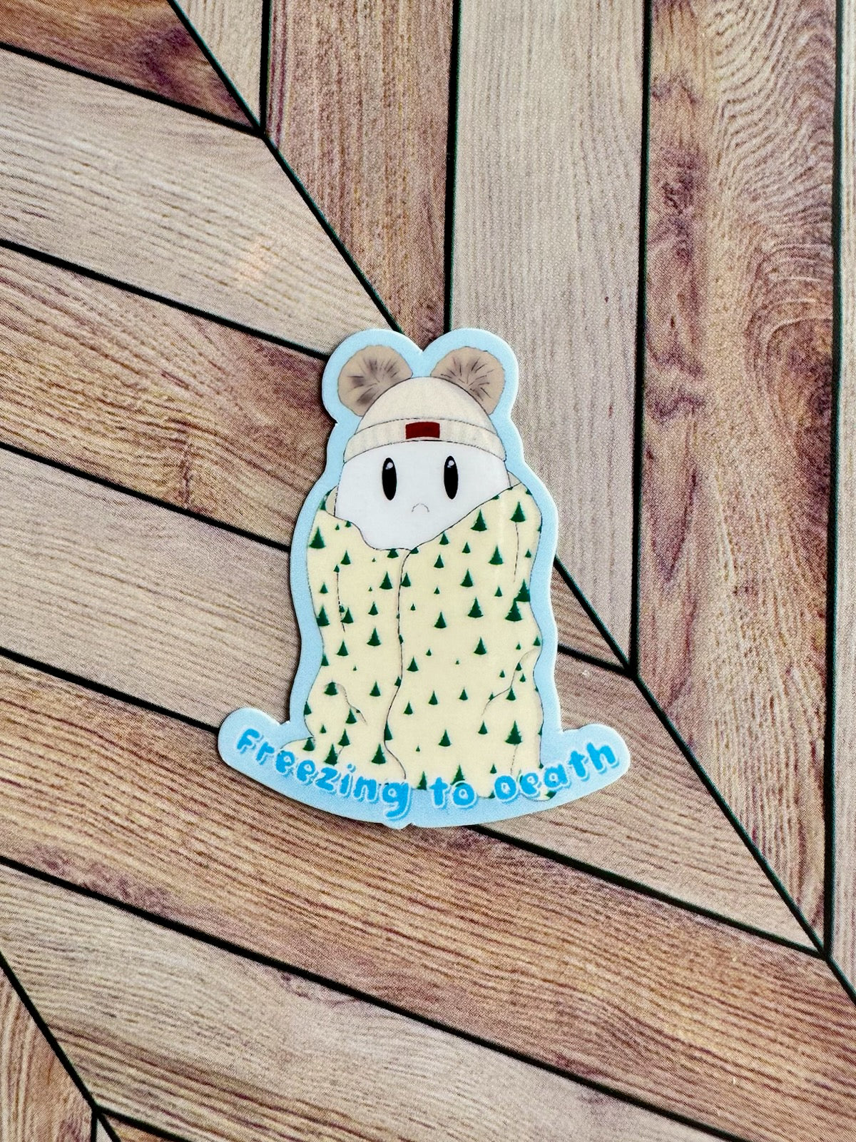 Mini Freezing to Death Sticker