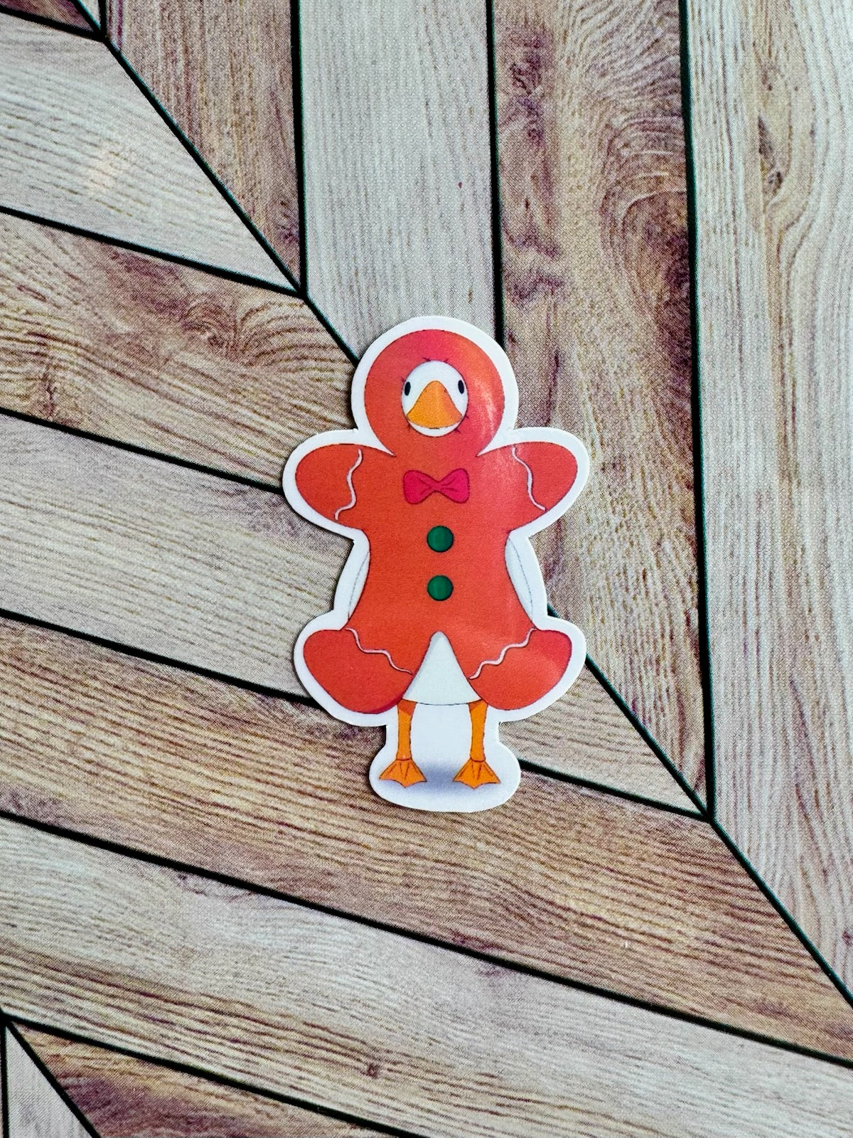 Mini Silly Christmas Goose Sticker