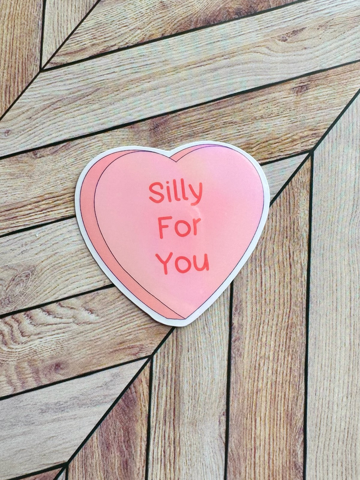 Candy Heart Silly For You Sticker