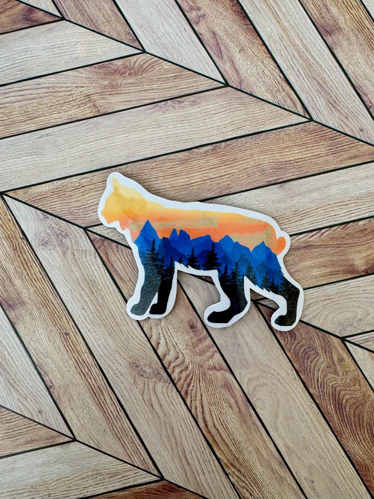 Watercolor Bobcat Magnet