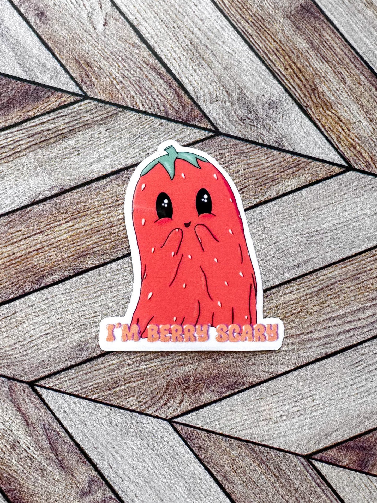 Berry Scary Ghost Sticker
