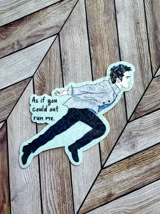 Running Edward Cullen Sticker