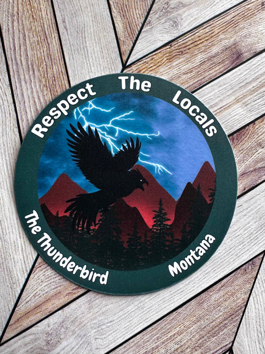 Respect The Locals Thunderbird Sticker