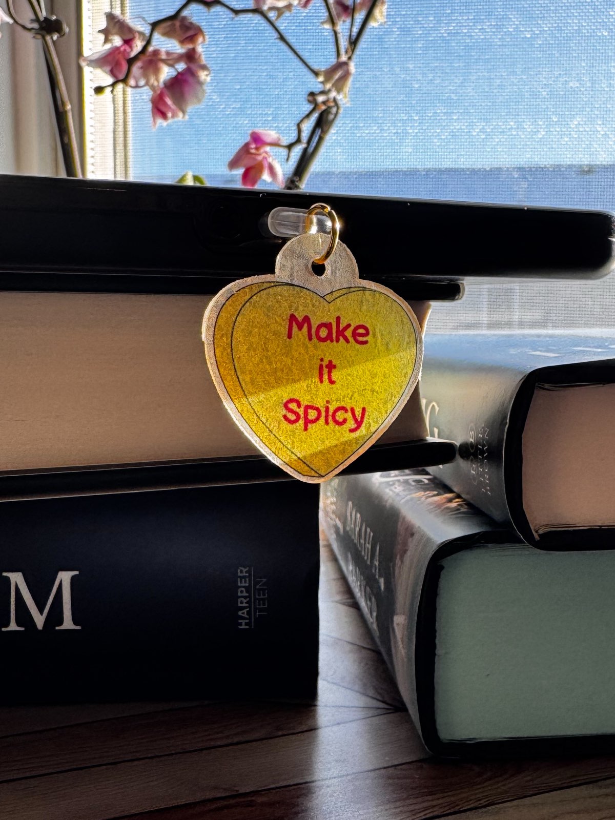 Make It Spicy Candy Heart Kindle/Phone Charm