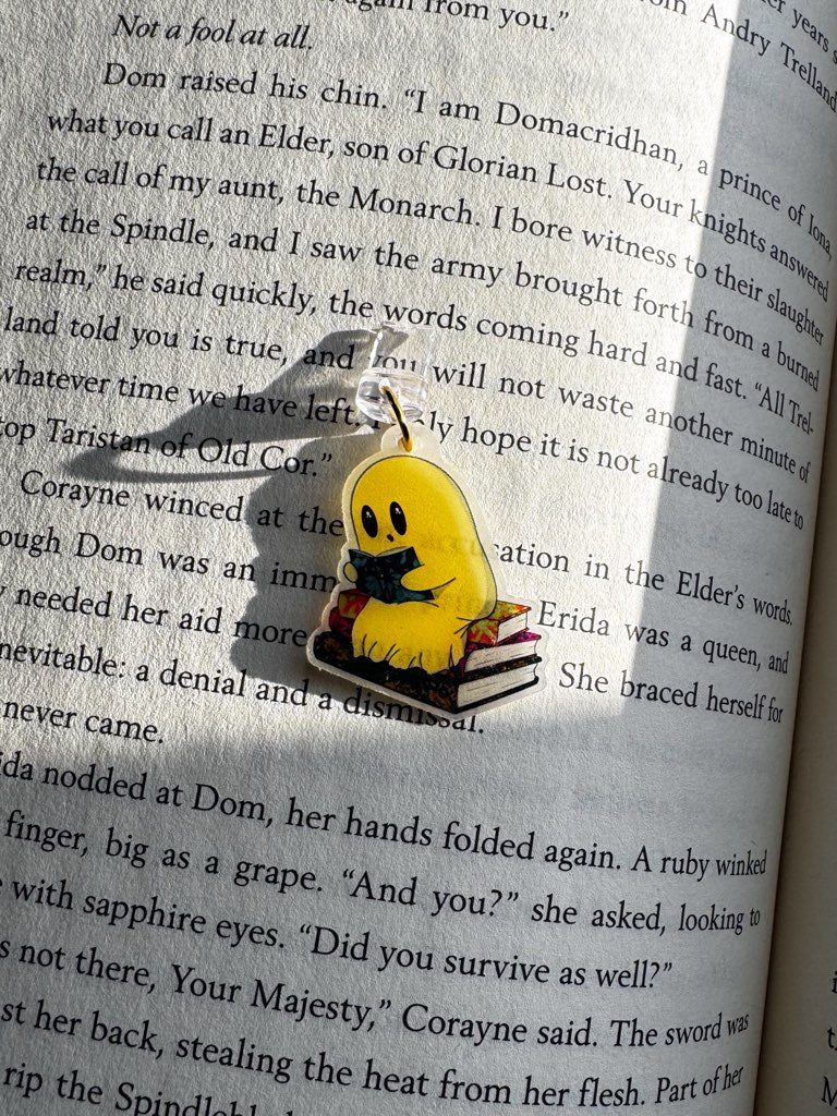 Reading Ghost Kindle/Phone Charm