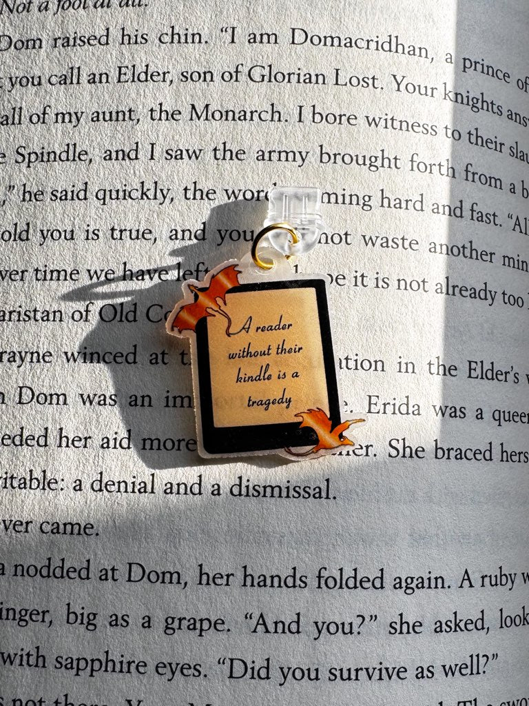 Fourth Wing Kindle Kindle/Phone Charm