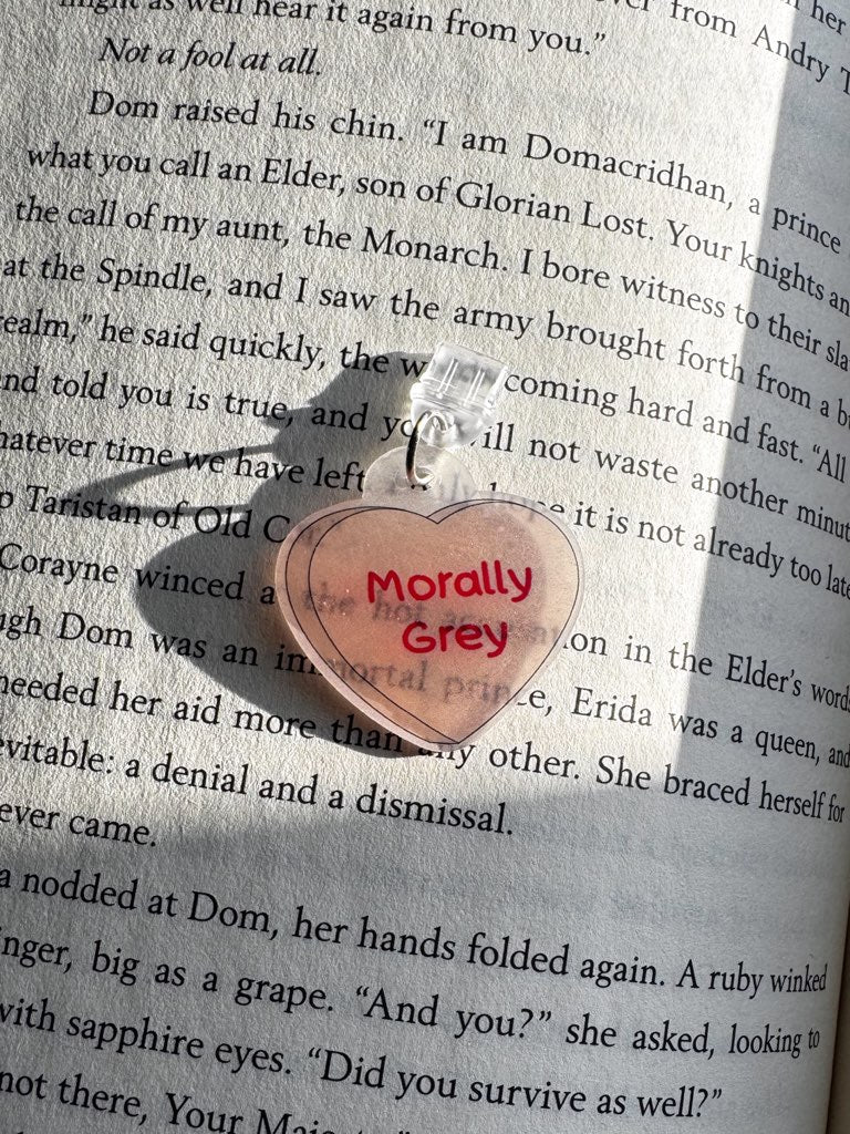 Morally Grey Candy Heart Kindle/Phone Charm