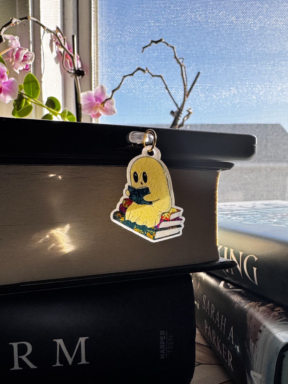 Reading Ghost Kindle/Phone Charm