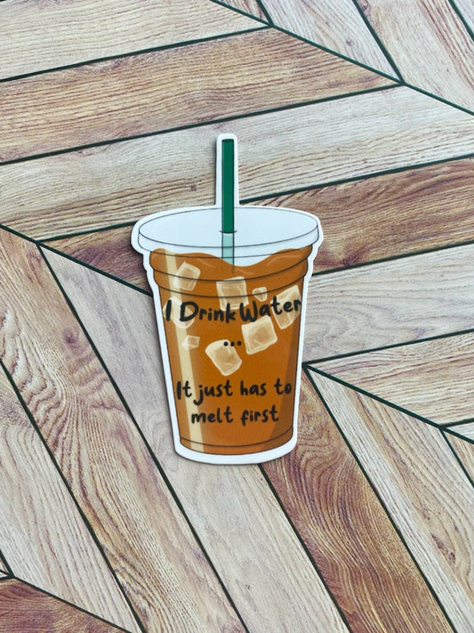 Coffee Water Sticker