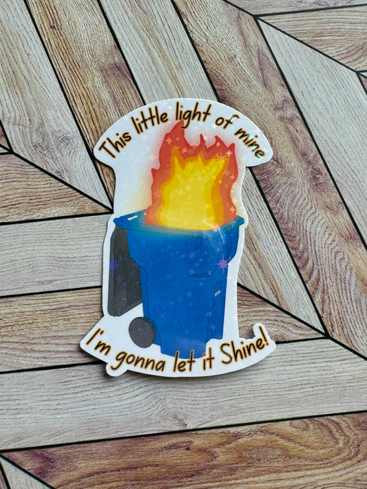 Dumpster Fire Sticker