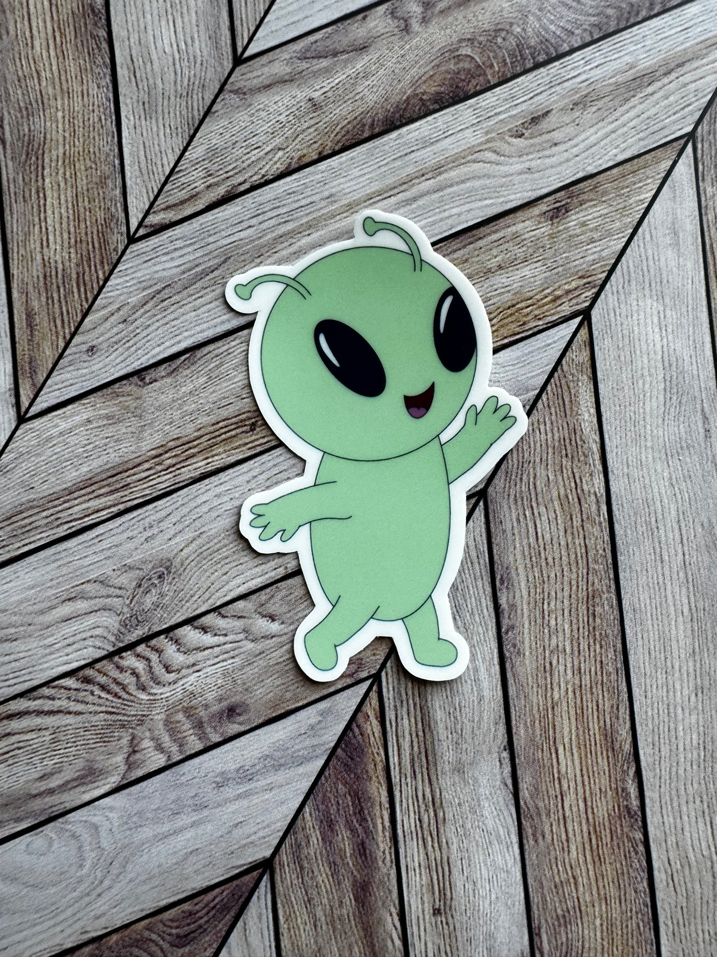 Alien Glow in the Dark Sticker