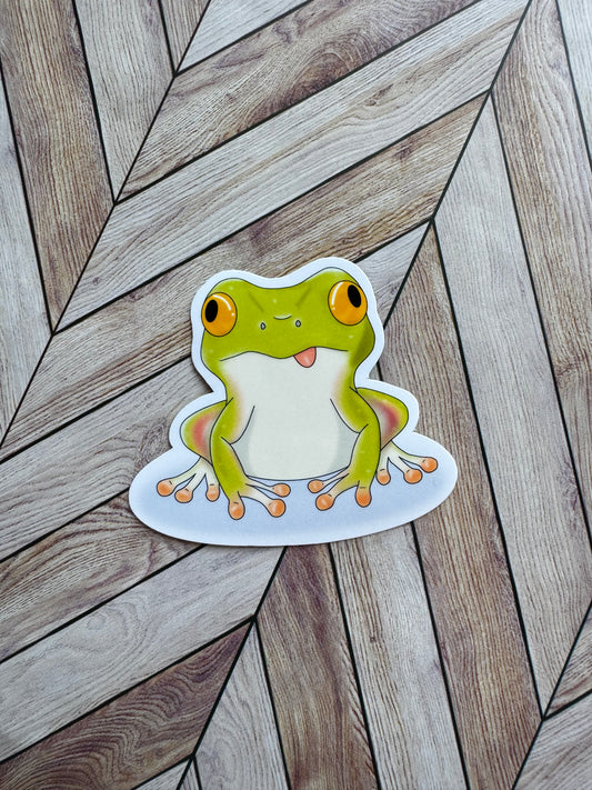 Derpy Frog Sticker
