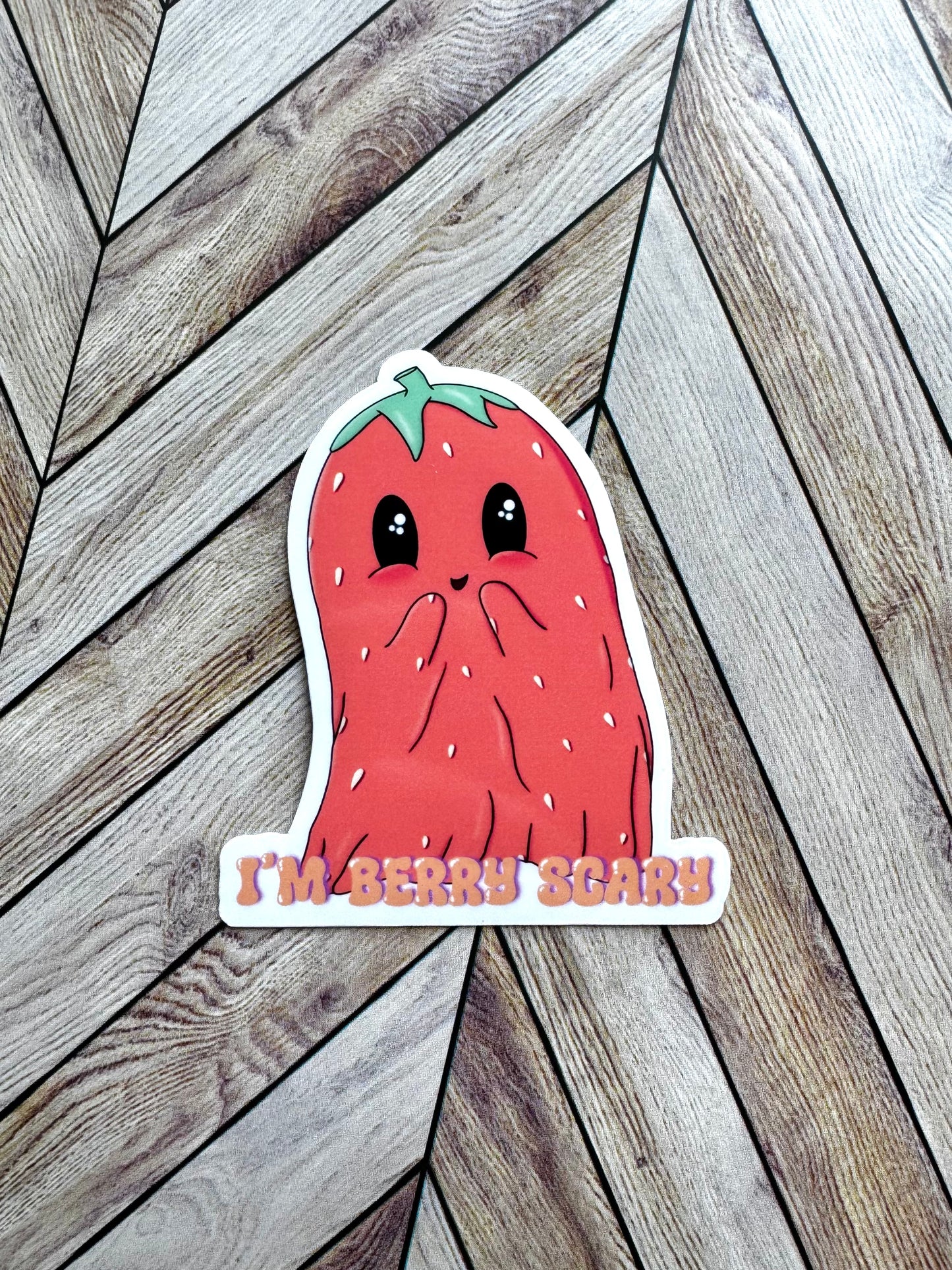 Berry Scary Ghost Sticker