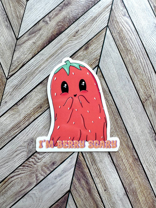 Berry Scary Ghost Sticker