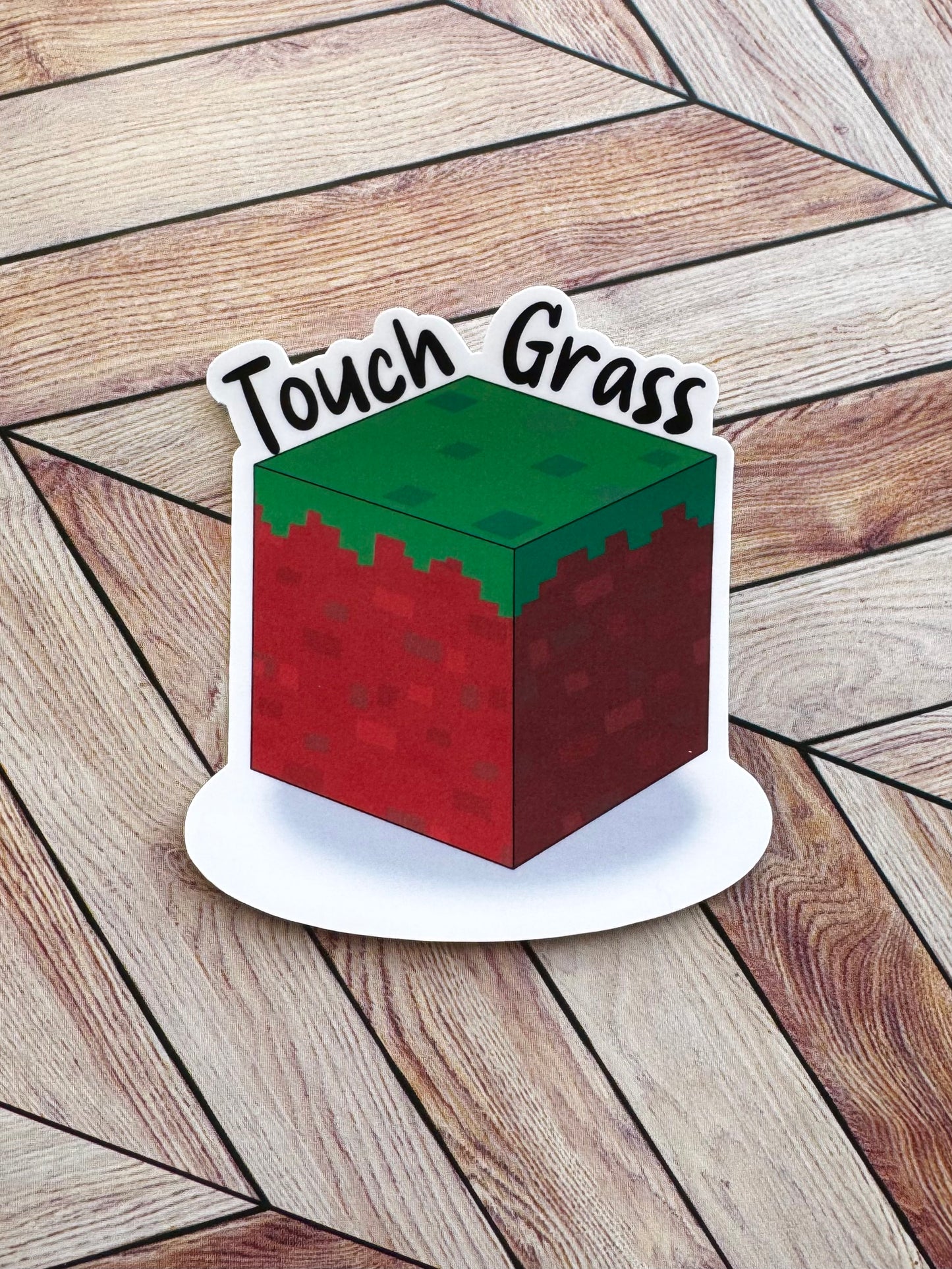 Touch Grass Sticker