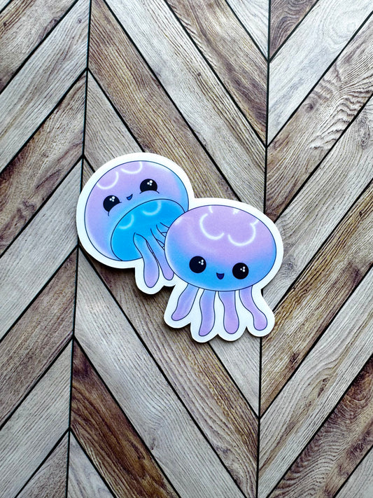 Moon Jelly Fish Stickers