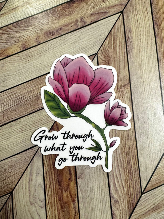 Grow Through Sticker
