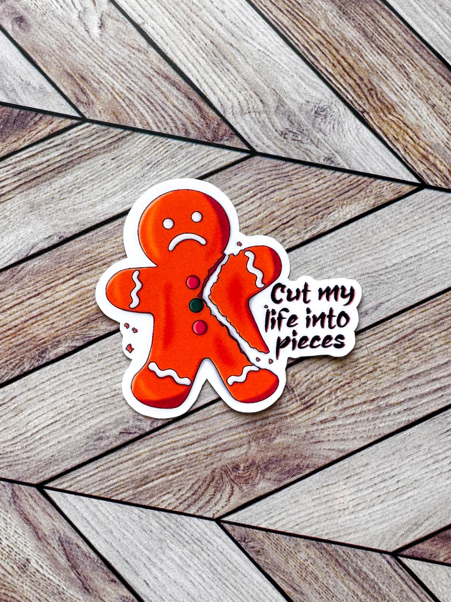 Snapped Gingerbread Sticker
