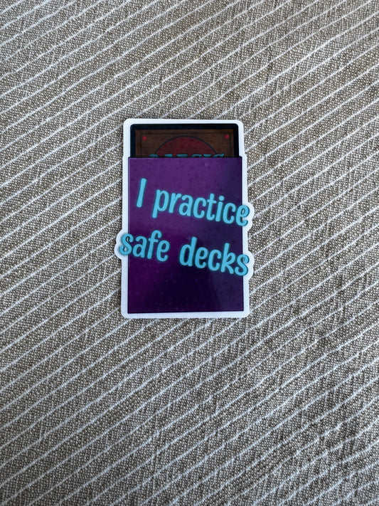 MTG Practice Safe Decks Sticker
