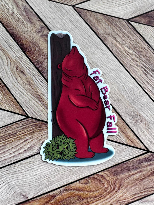 Fat Bear Fall Sticker