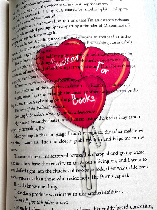 Sucker For Books Transparent Bookmark
