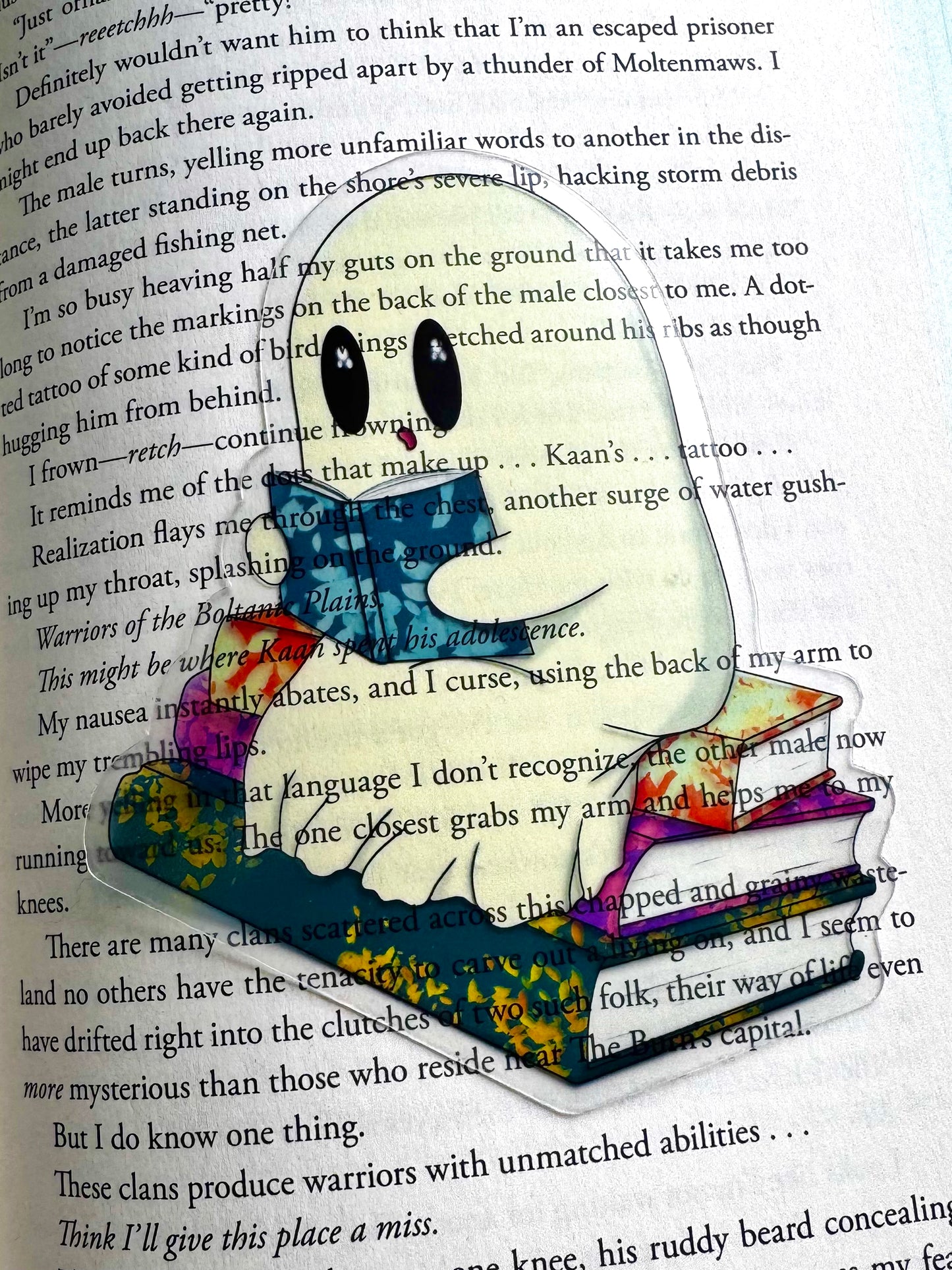 Transparent Reading Ghost Bookmark