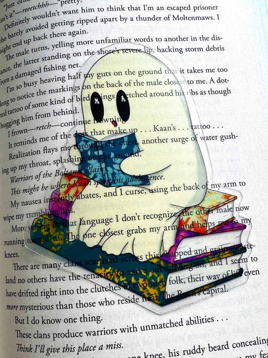 Transparent Reading Ghost Bookmark