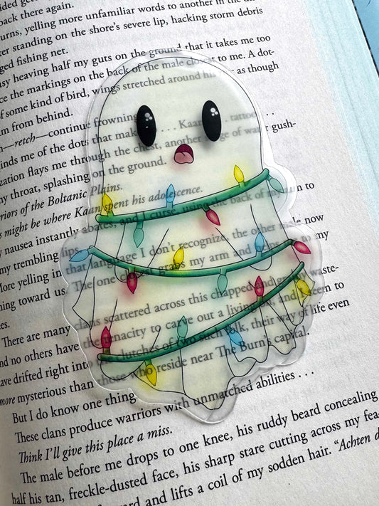 Transparent Christmas Spirit Bookmark