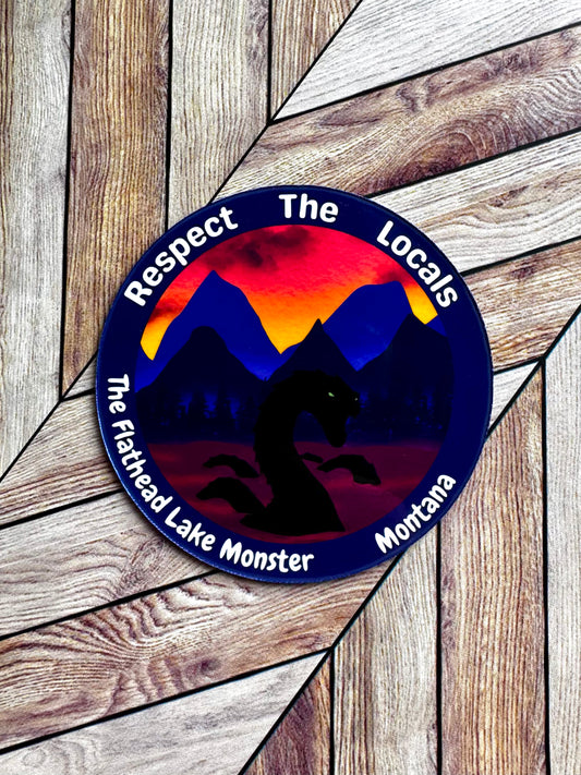 Respect The Locals Flathead Lake Monster Magnet