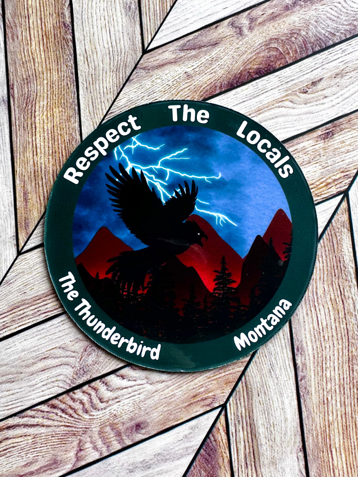 Respect The Locals Thunderbird Magnet