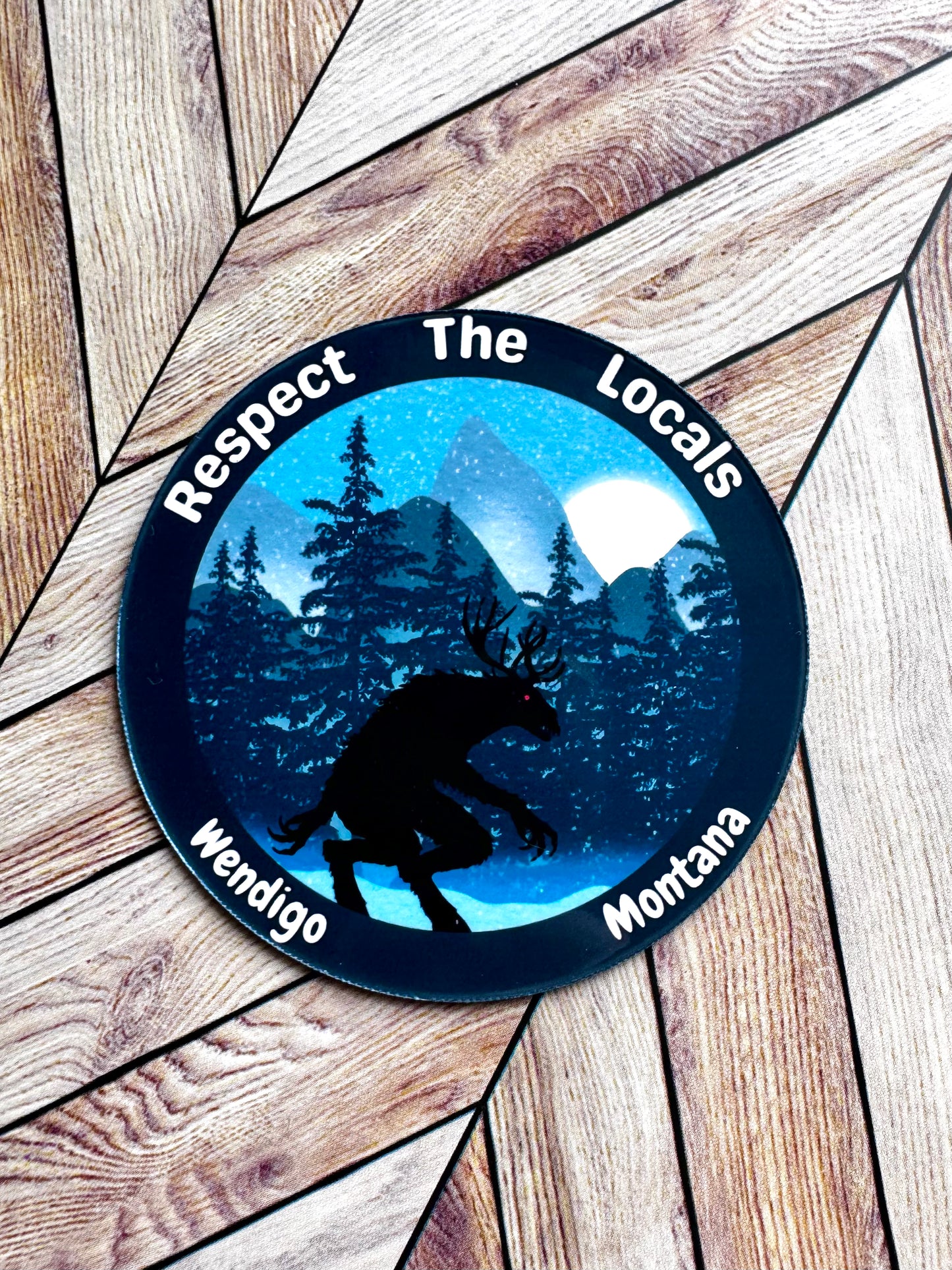 Respect The Locals Wendigo Magnet