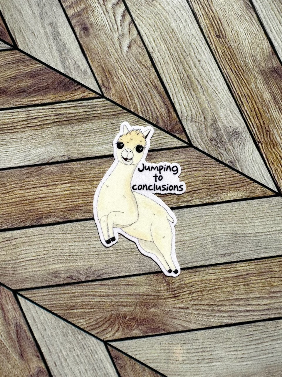 Jumping to Conclusions Sticker