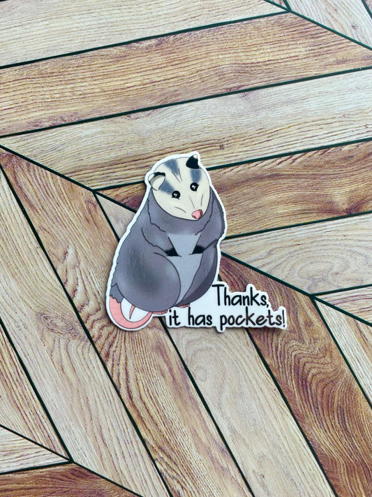 Mini Opossum Sticker