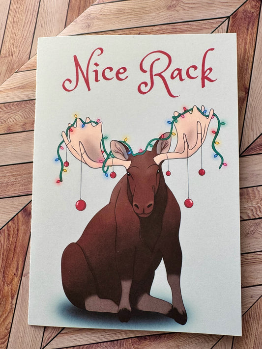 Nice Rack Christmas Card